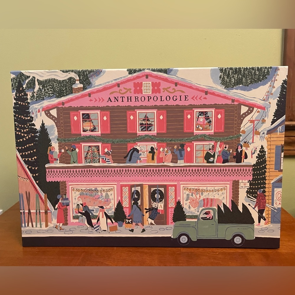 Empty Anthropologie 2022 Advent Calendar Box